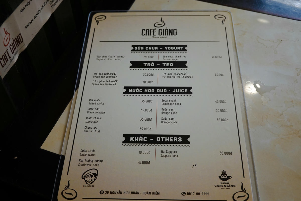 河內咖啡廳|Cafe Giảng 雞蛋咖啡創始店!沒喝過不要說你來過河內 - 第8張圖